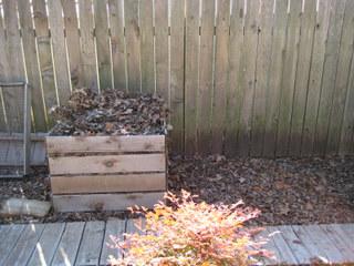 homemade compost bin turning