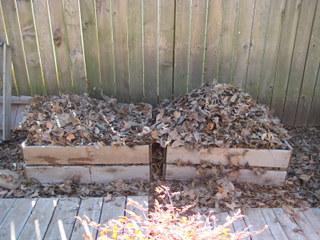 homemade compost bin turning