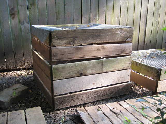 homemade compost bin