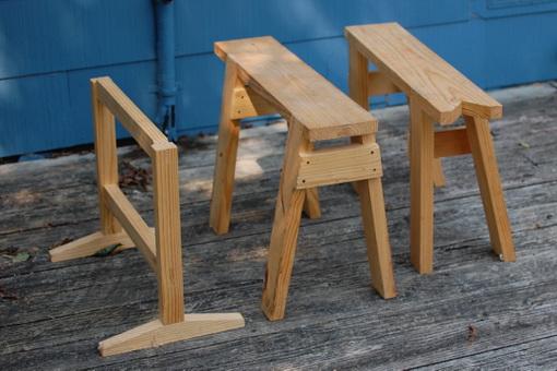 set of 3 sawbenches