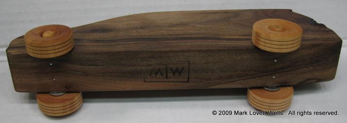 wooden toy minivan bottom
